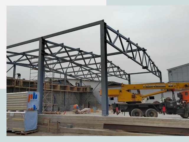 Строительство цехов в Ахтубинске