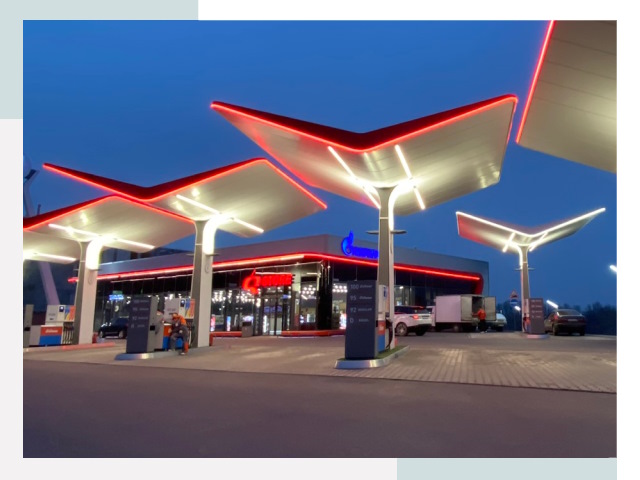 Навесы для АЗС в Ахтубинске