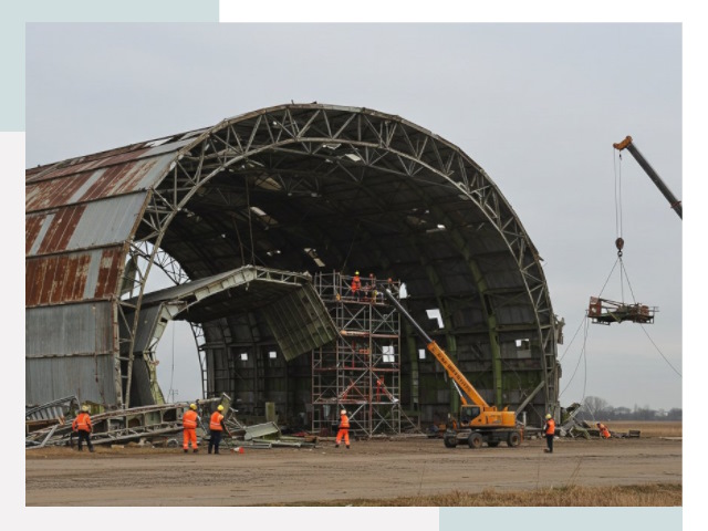 Демонтаж ангаров в Ахтубинске